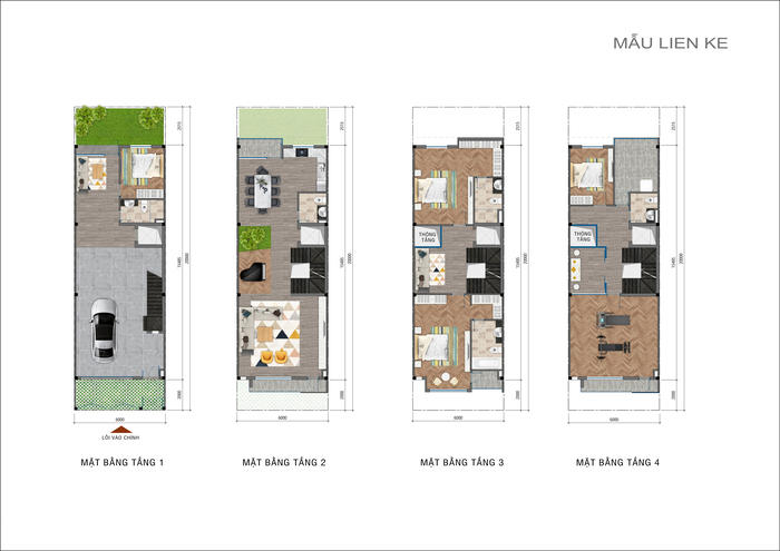 thiết kế nhà phố t&t city millennia cần giuộc