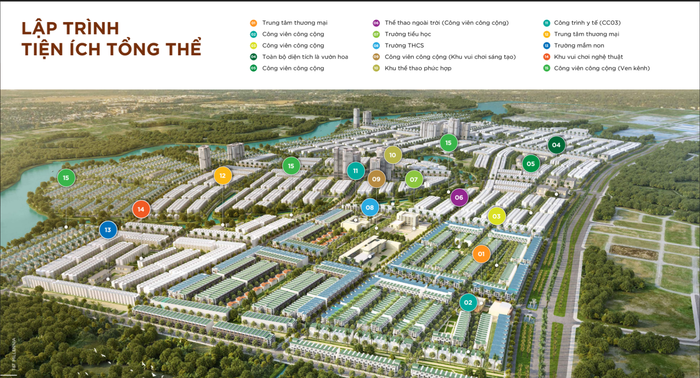 tiện ích khu đô thị t&t city millennia long hậu cần giuộc